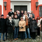 Przed kaplicą klasztoru St. Marienstern - pośrodku przewodniczka, która oprowadziła nam po serbołużycku