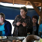 Pani Halina Smolińska opowiedziała o realizowanych wspólnie z mieszkańcami projektach dofinansowanych z programu Działaj Lokalnie