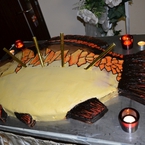 Jubileuszowy tort w kształcie karpia